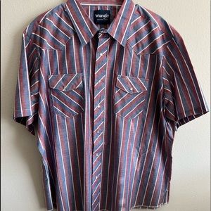 Mens Wrangler Pearl Snap Shirt XXL